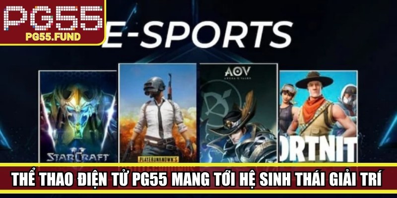 Thể thao điện tử PG55 mang tới một hệ sinh thái giải trí hiện đại