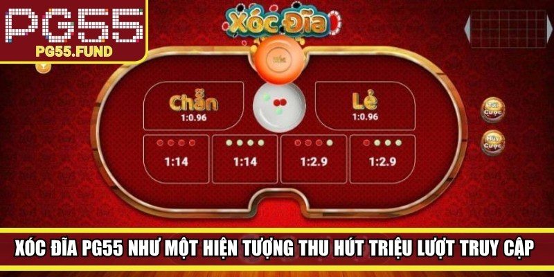 Xóc đĩa PG55 như một hiện tượng thu hút hàng triệu lượt truy cập mỗi ngày